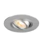 SLV New Tria 75 XL Spot Aluminium Grey Round | Cutout 75mm - Suitable for 1x GU10 